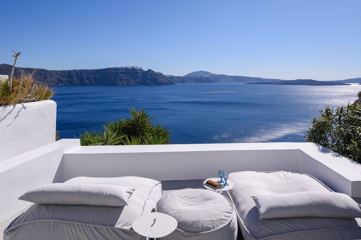 Villa pour 4 personnes, avec jardin ainsi que vue sur l’océan et terrasse à Oia - 3