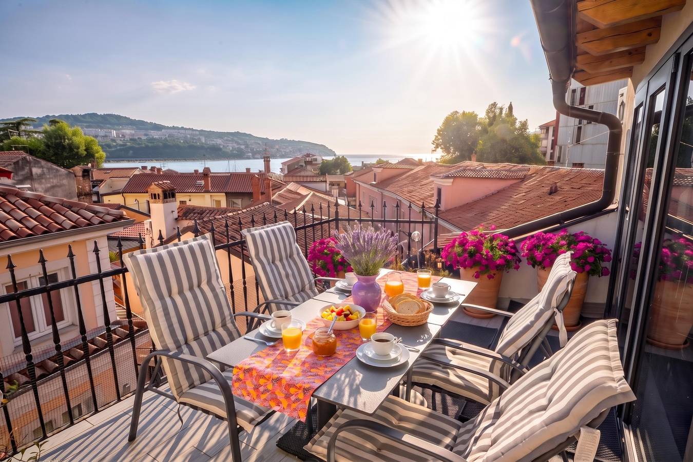 Casa Terrazza in Historic Koper with Sea View in Koper, Riviera eslovena