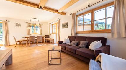 Ferienhaus für 6 Personen, mit Garten und Ausblick in der Zugspitzregion