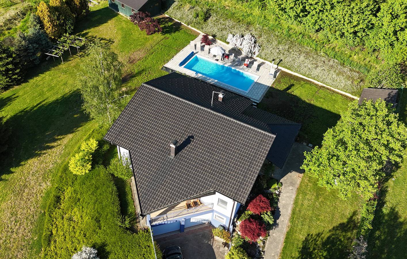Schickes Apartment mit einem Schlafzimmer, Pool und WLAN, 400 m vom Zentrum von Pregrada entfernt in Krapina-Zagorje