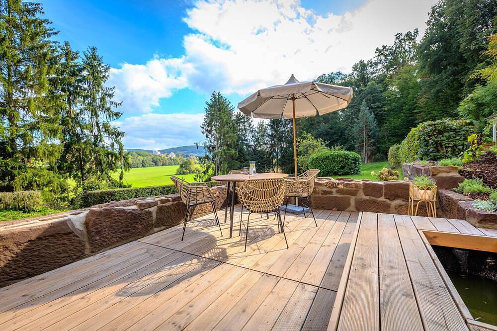 Ganze Wohnung, Villa Waldeck: Alleinlage | Sonnenterrasse | 70 m² in Bad Kissingen, Rhön-Bayern