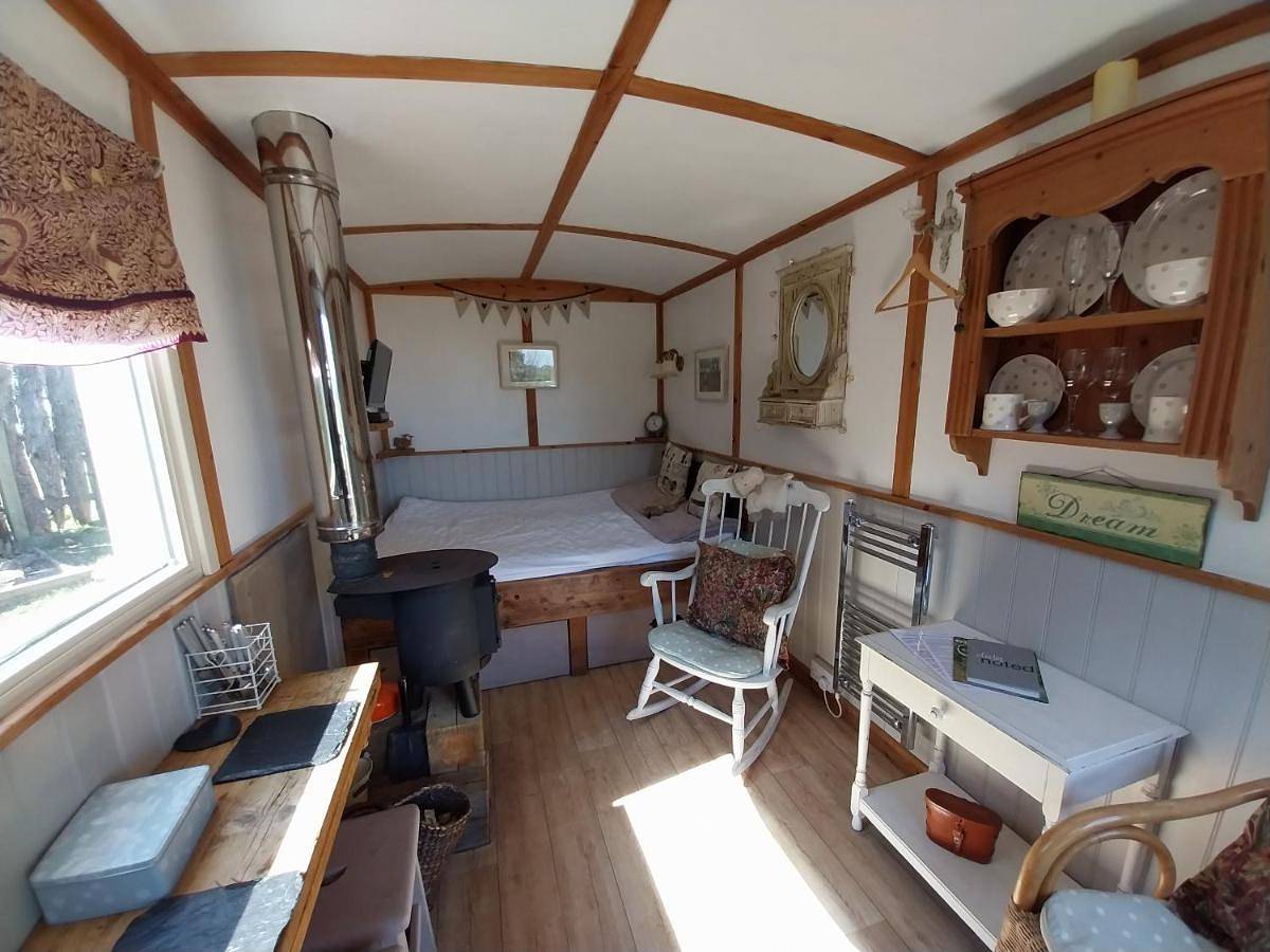 Shepherd Hut with Shared Bathroom in North York Moors National Park