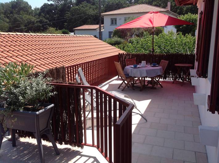 Appartement de vacances pour 3 personnes, avec balcon et jardin
