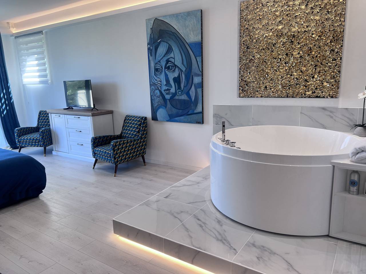 Estudio entero, Luxury studio suite in artist Villa with sea view  in Èze, Costa mediterránea (Francia)