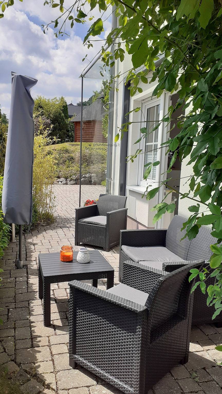 Ganze Wohnung, Ferienwohnung 'Sommerwind Am Finkenbusch' mit Bergblick, privater Terrasse und Wi-Fi in Willingen, die Mittelgebirge