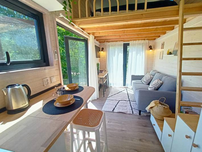 Cabaña de madera para 4 personas, con jardín además de terraza y vistas al lago, Se admiten mascotas en Arcos de Valdevez - 2