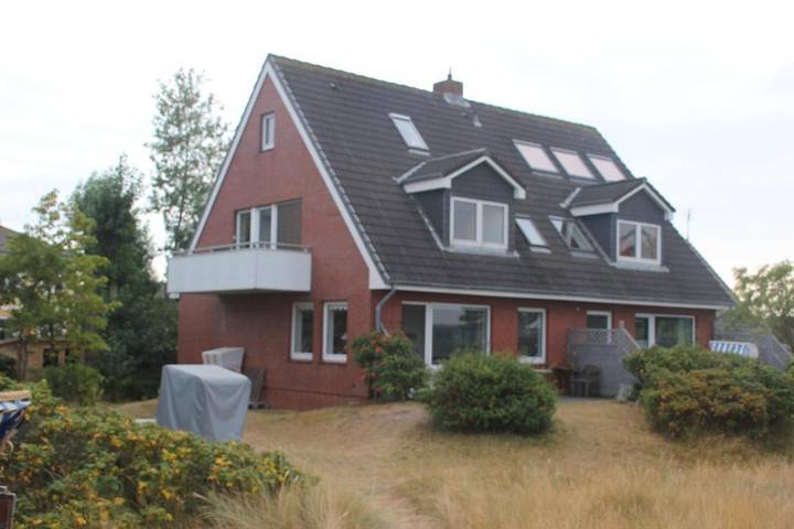 Ferienwohnung für 4 Personen, mit Terrasse und Garten sowie Ausblick auf Amrum