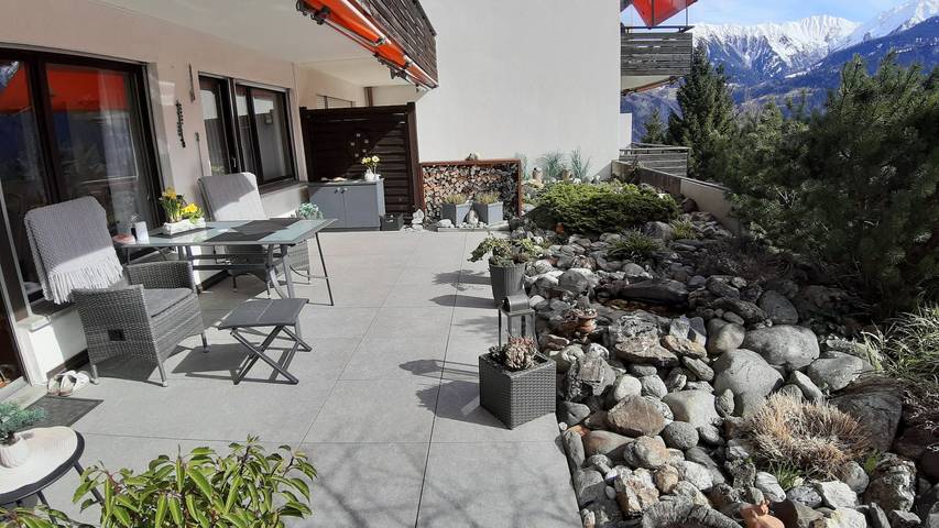 Apartament wakacyjny dla 4 osób, z Taras i Ogród oraz Sauna w Laax