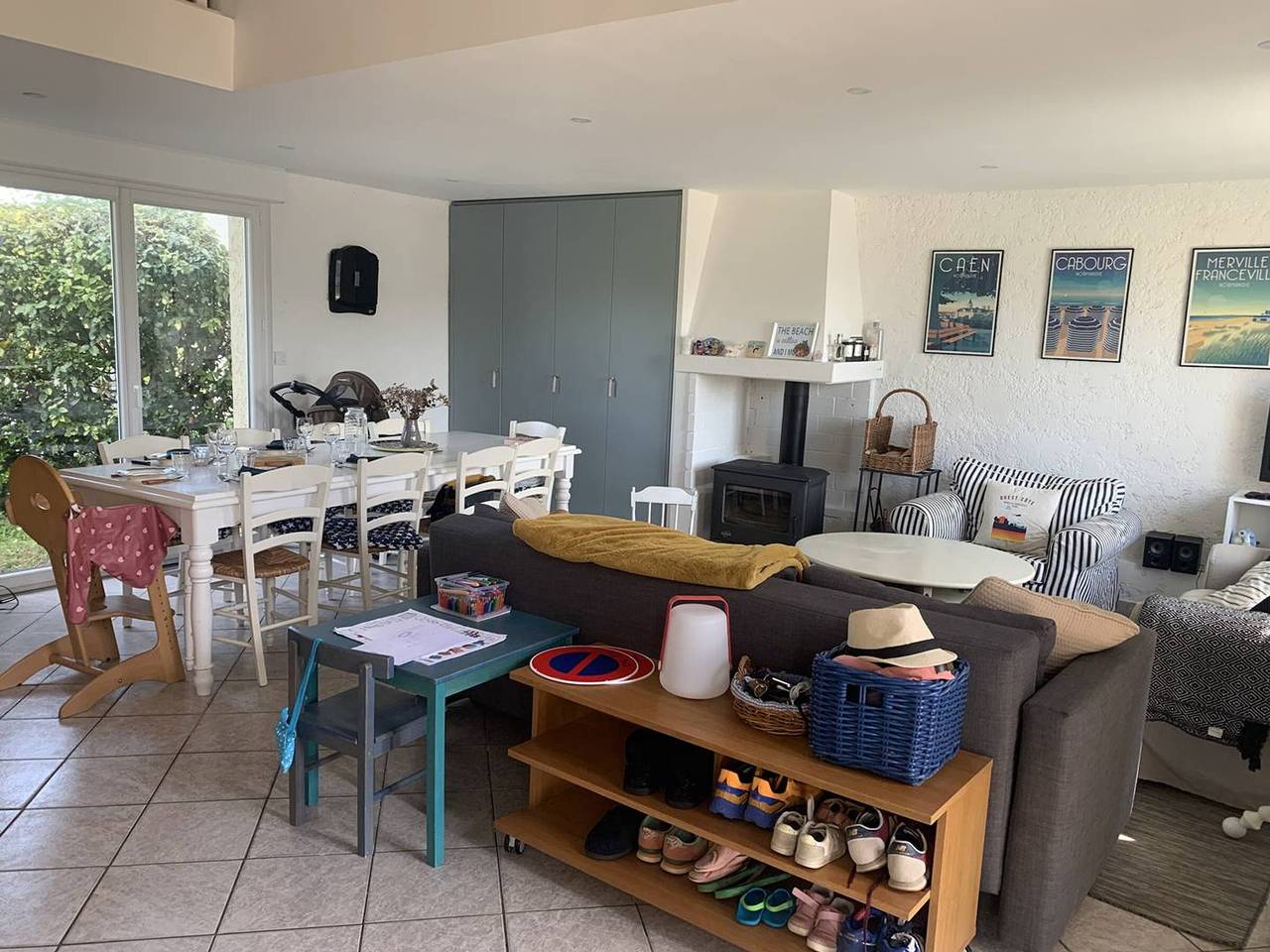 Familienhaus am Sandstrand von Merville-Franceville mit Garten, Wlan und kinderfreundlicher Ausstattung in Merville-Franceville-Plage, Caen und Umgebung