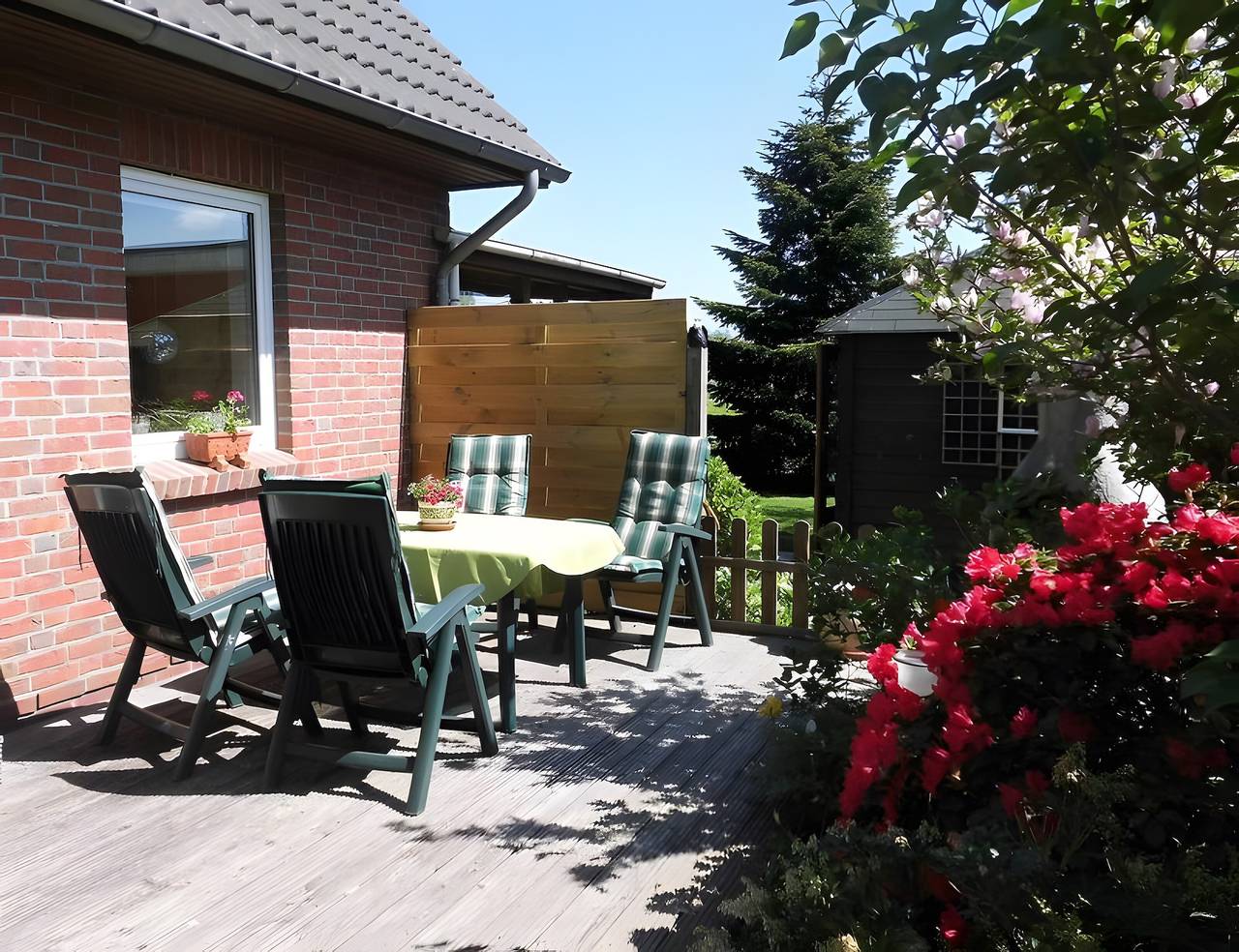 Ferienhaus 'Huus Meernmank' mit eigener Terrasse und Garten ,Wi-Fi in Achtrup, Grünes Binnenland