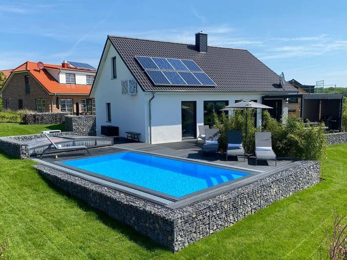 Ferienhaus für 5 Personen, mit Terrasse und Garten sowie Pool und Sauna