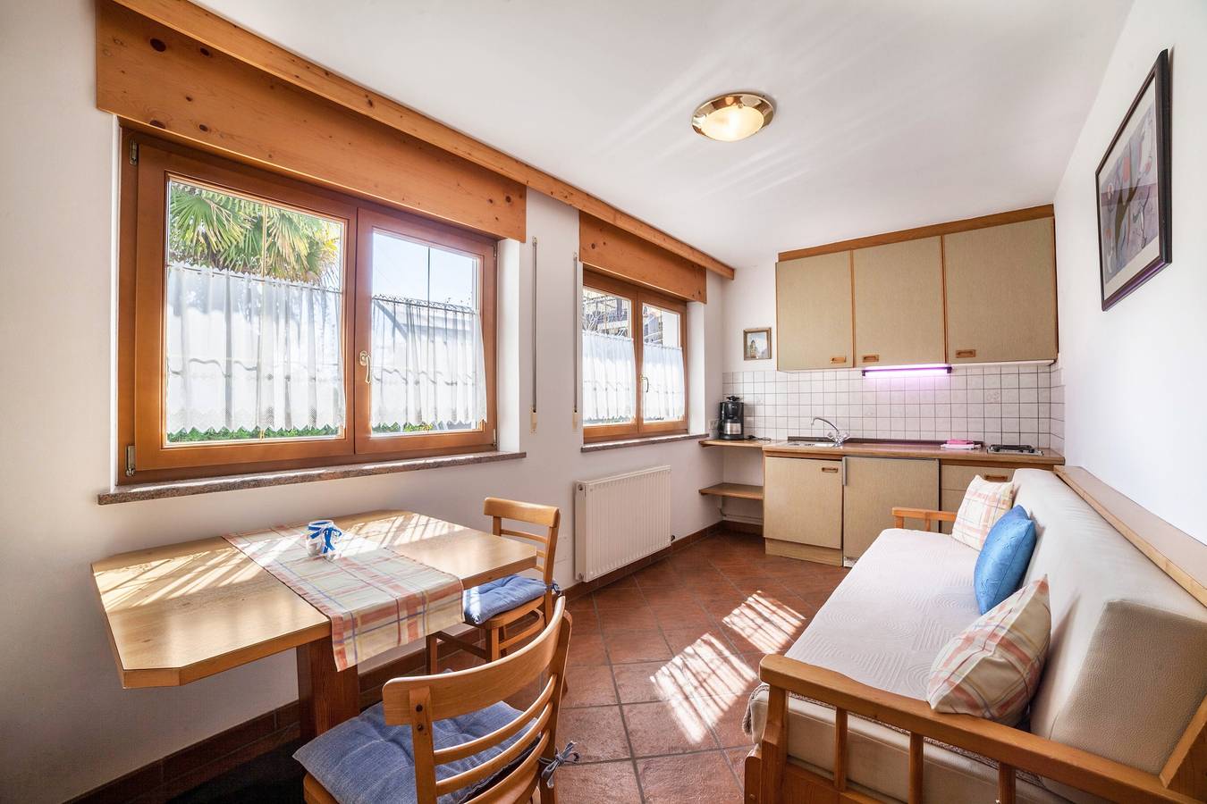 Ganze Wohnung, Ferienwohnung 'Camping Passeier Löwenzahn' mit Bergblick, Garten & Wlan in Saltaus, St. Martin in Passeier