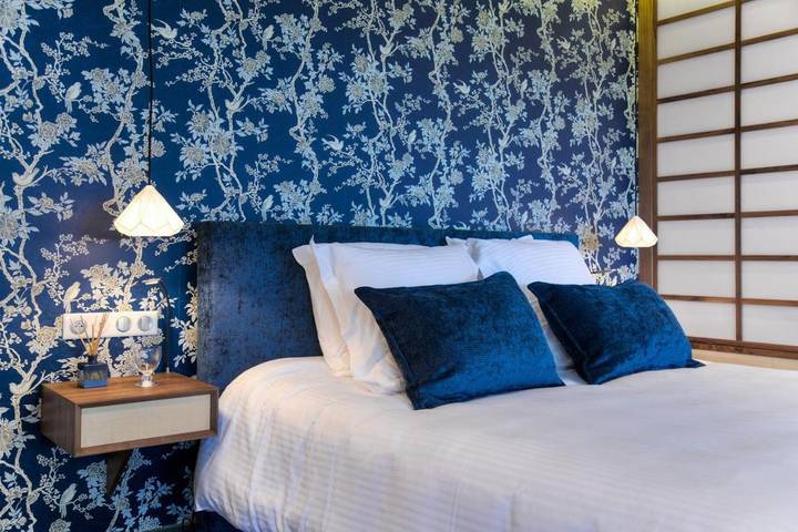 Chambre d’hôte pour 2 personnes, avec piscine ainsi que vue et jardin à Avezan