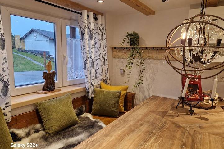 Ferienwohnung für 4 Personen, mit Terrasse und Garten sowie Sauna in Argenbühl