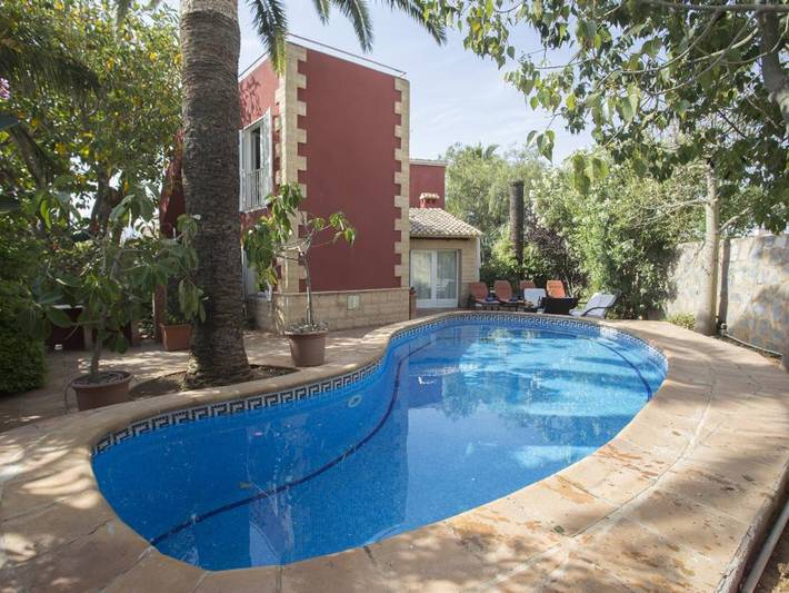 Villa voor 6 personen, met terras en tuin in El Palmar