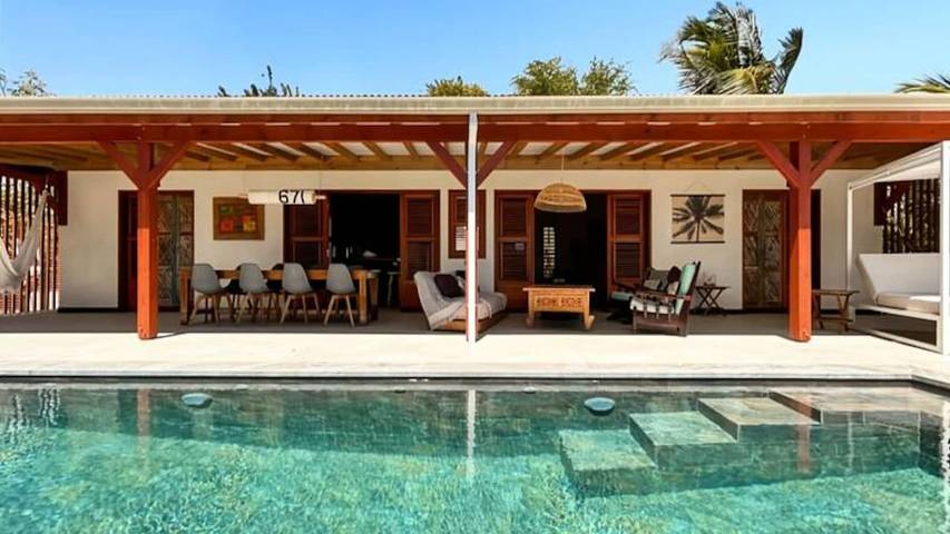 Appartement de vacances pour 7 personnes, avec jardin et piscine
