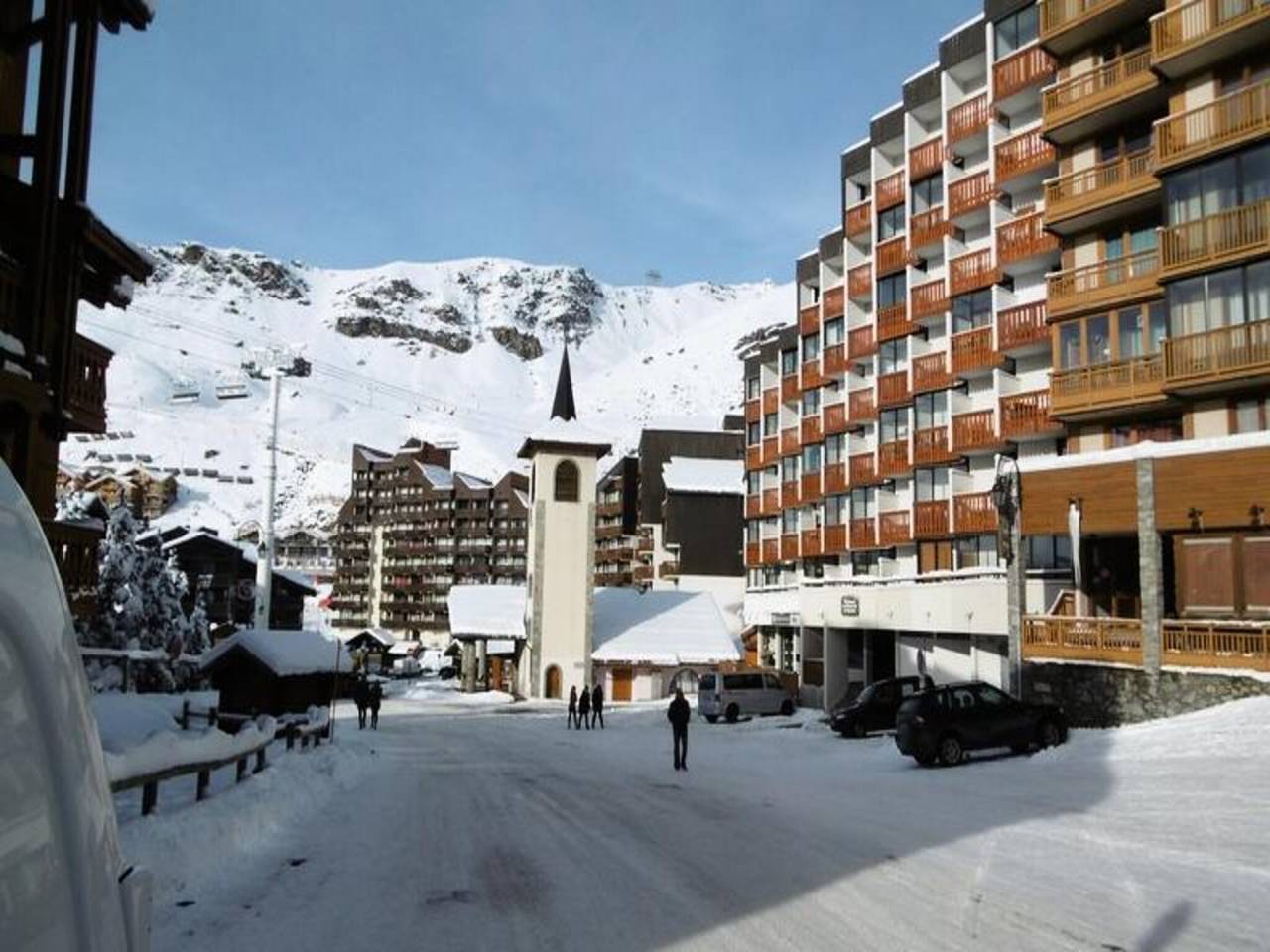 Ganze Wohnung, Val Thorens Vermietung: Studio für zwei Personen im Zentrum des Resorts in Val Thorens, Les Trois Vallées