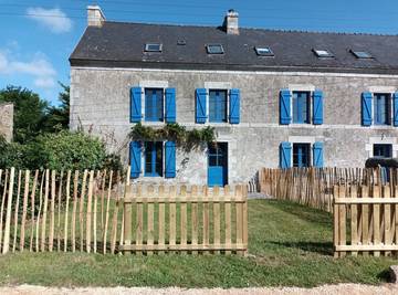 Gîte pour 3 personnes, avec terrasse et jardin, animaux acceptés à Névez