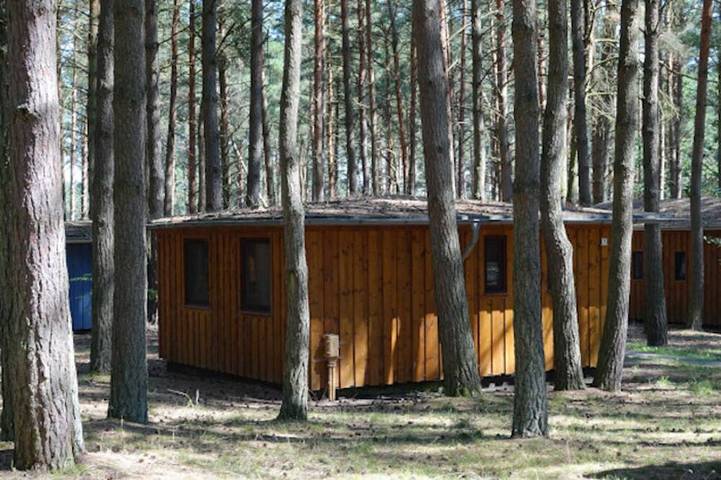 Blockhütte für 3 Personen, mit Garten und Terrasse