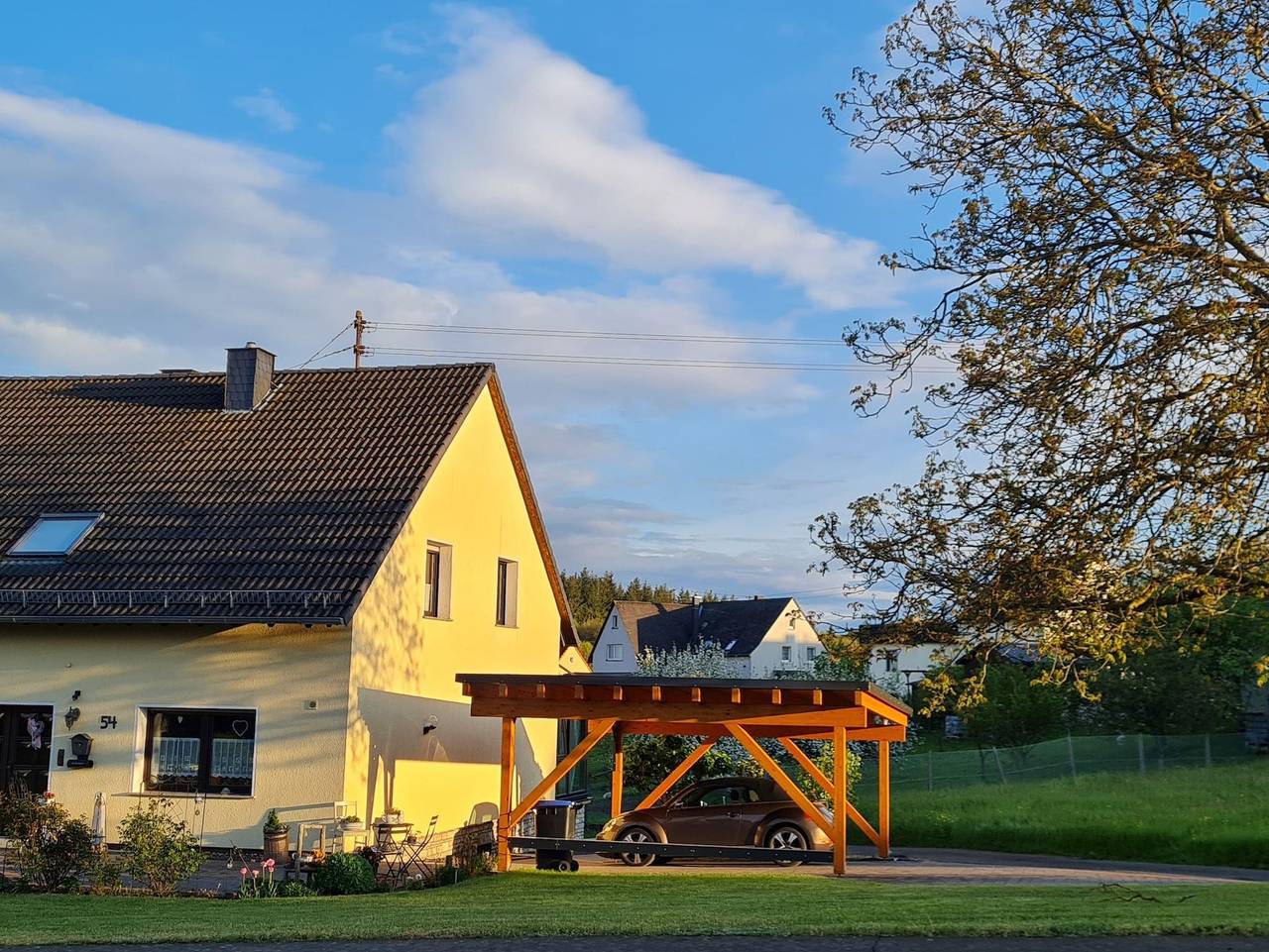 Ganze Ferienwohnung, Ferienwohnung Tine - Appartement/Fewo, Dusche und Bad, Wc, 1 Schlafraum in Oberhausen bei Kirn, Landkreis Bad Kreuznach