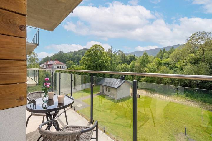 Ganze Wohnung, Elegant Apartment with Mountain View | Balcony in Wisła, Karpaten (Polen)