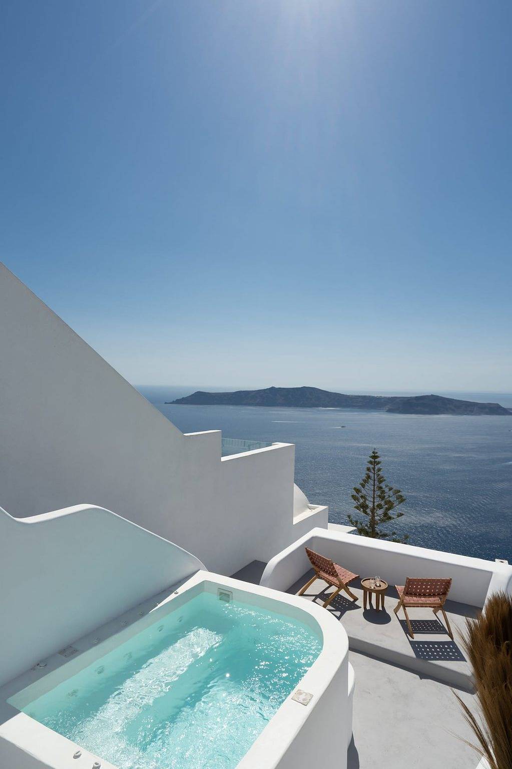 Magnificent Santorini Villa | Deluxe Suite with Private Jacuzzi & Caldera Sea View | Imerovigli in Imerovigli, Santorini