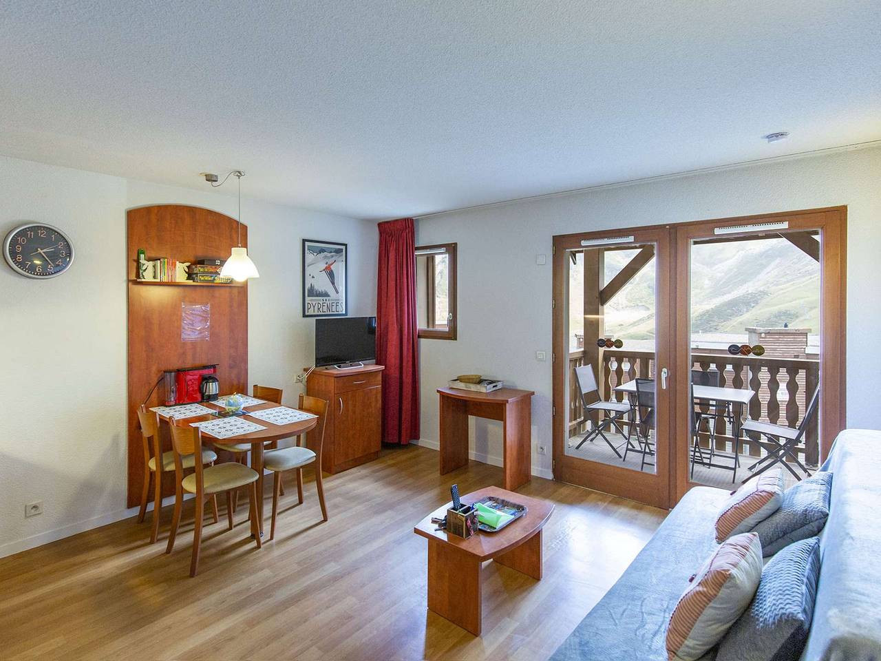 Ganzes Studio, Charmantes Studio-Kabine für 4 Personen mit Hallenbad und Fitnessraum in La Mongie, Bagnères-de-Bigorre