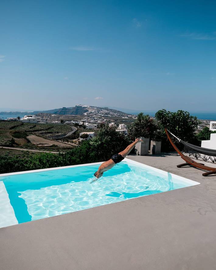 Ferienhaus für 6 Personen, mit Balkon und Pool