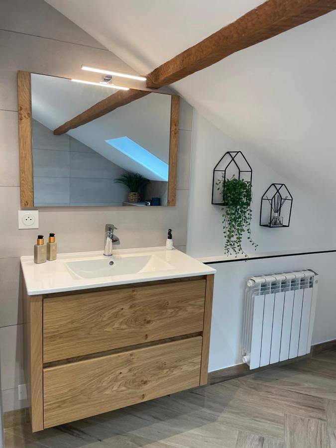 Gîte pour 2 personnes, avec terrasse ainsi que vue et jardin à Guécélard - 4