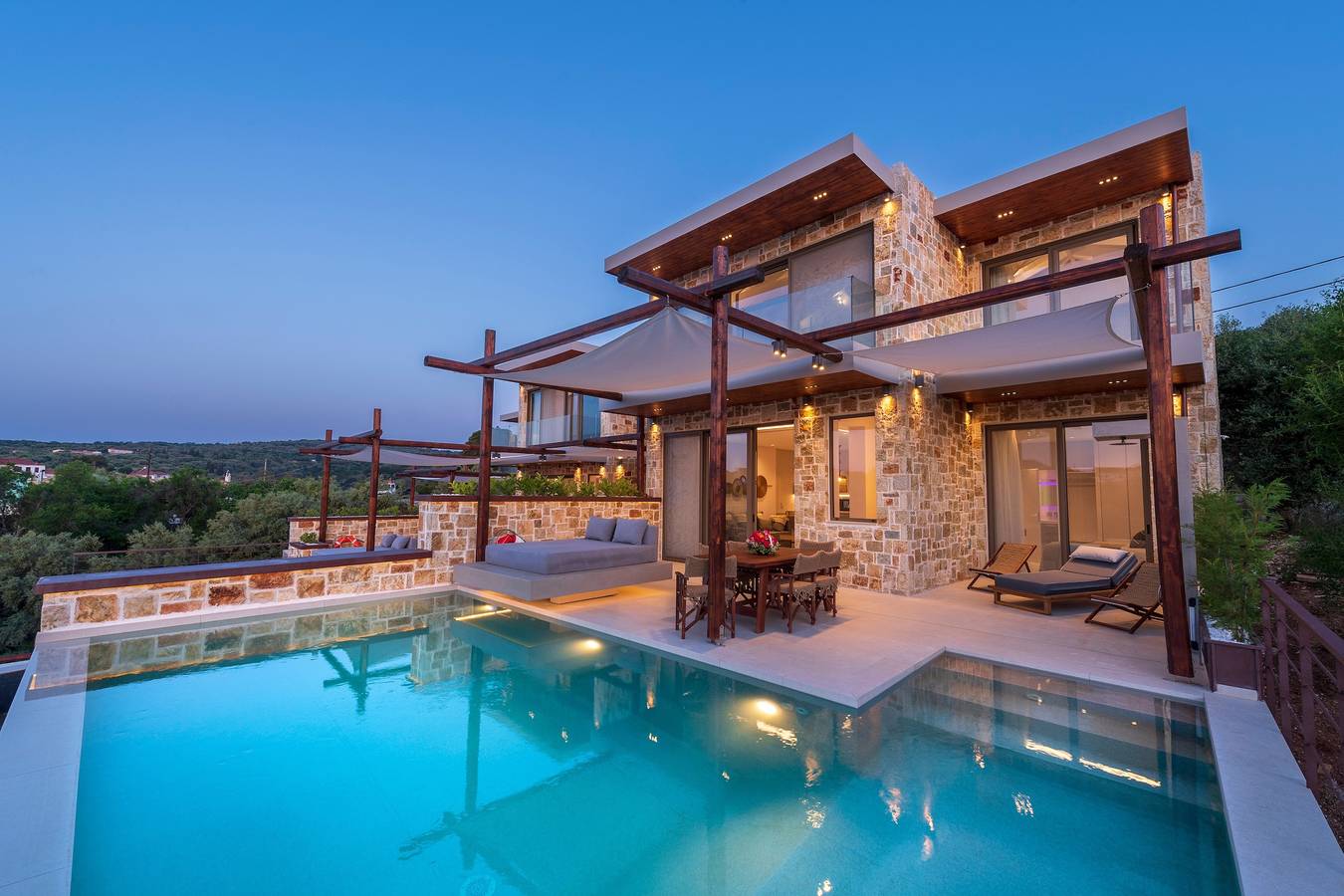 Villa "Ira" with Sea View, Private Pool & Wi-Fi in Katomeri, Meganisi
