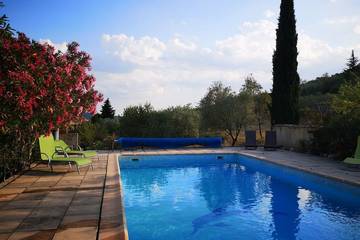 Agriturismo pour 4 personnes, avec jardin et jacuzzi ainsi que sauna et piscine à Lagorce