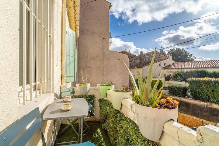 Gîte pour 4 personnes, avec balcon à Cuxac-d'Aude