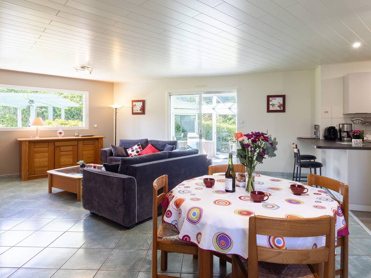Holiday Home “Gîte Pors Mabo” with Private Terrace, Garden & Wi-Fi in Trébeurden, Pink Granite Coast