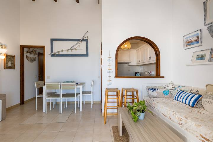 Ganze Wohnung, Ferienwohnung Gin&Tonic in Son Parc mit Pool, Padelplatz und Meerblick nahe Strand Son Saura in Son Parc, Es Mercadal