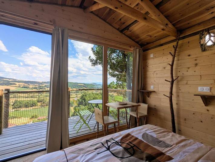 Chambre d’hôte pour 2 personnes, avec Balcon ainsi que Terrasse et Vue à Saint-Paulien (Haute-Loire)