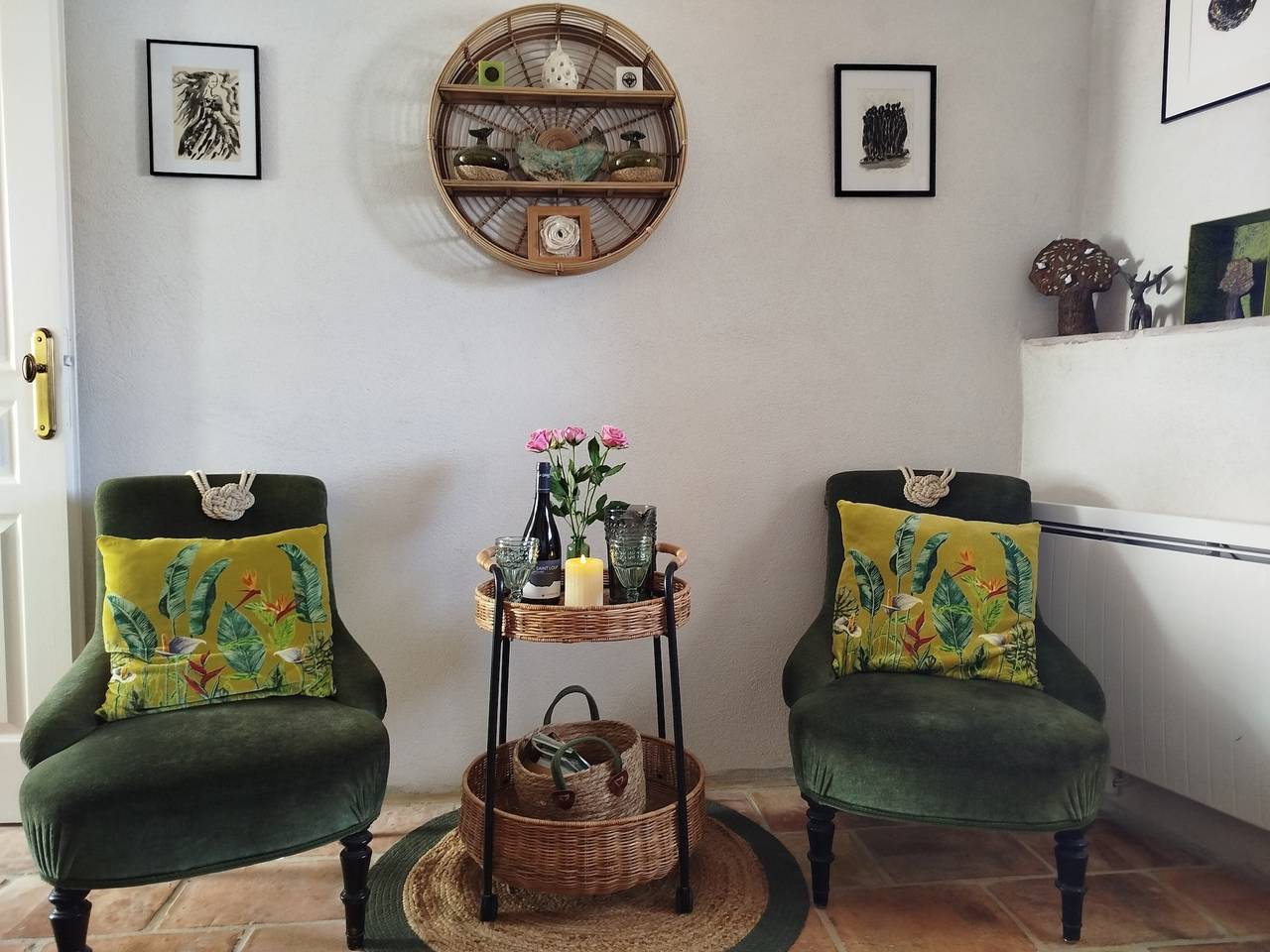 Chambre la Luna, un refugio de paz con encanto provenzal in Théziers, Region de Nimes