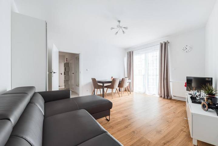 Apartament wakacyjny dla 4 osób, z Balkon i Widok w Redłowo