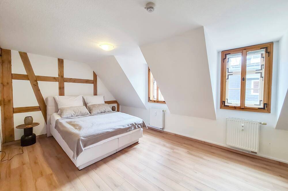 Ganze Wohnung, Apartment Helena im Fachwerkhaus von 1596 – Altstadt Jena in Jena, Saaleland