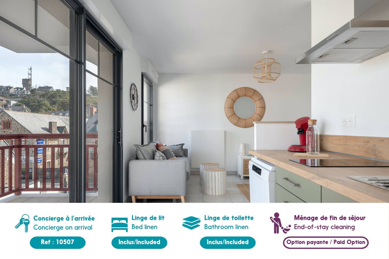 Apartamento entero, Pour un agréable séjour en bord de mer pour 4 pers in Pléneuf-Val-André, Côte de Goëlo