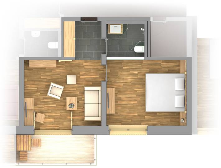 Bauernhof für 4 Personen, mit Balkon und Pool sowie Whirlpool und Garten, kinderfreundlich in Oberstdorf - 4