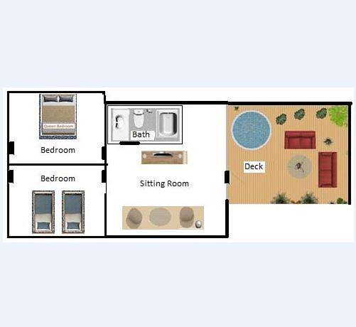 Chambre d’hôte pour 4 personnes, avec vue et jardin à San Francisco - 2