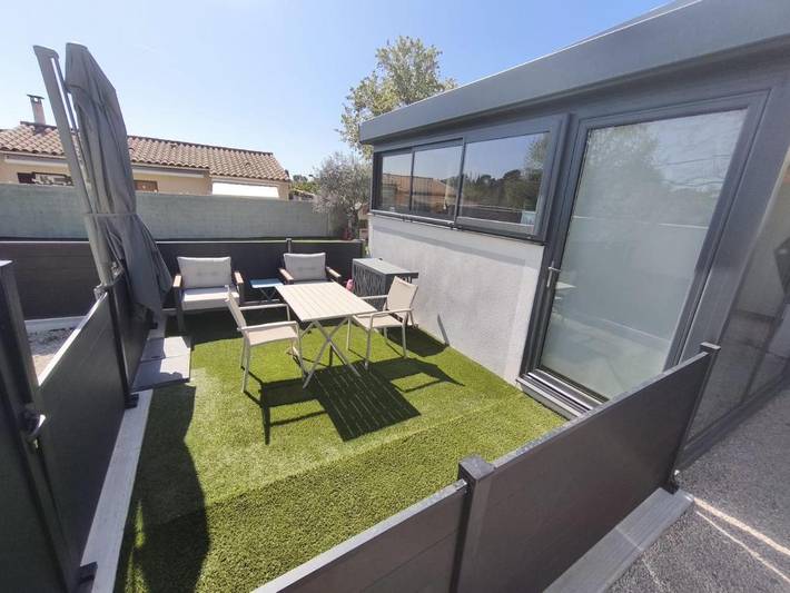 Maison de vacances pour 3 personnes, avec piscine et jardin