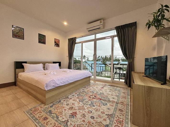 Maison d’hôte pour 2 personnes, avec terrasse ainsi que vue et jardin dans Ko Phangan