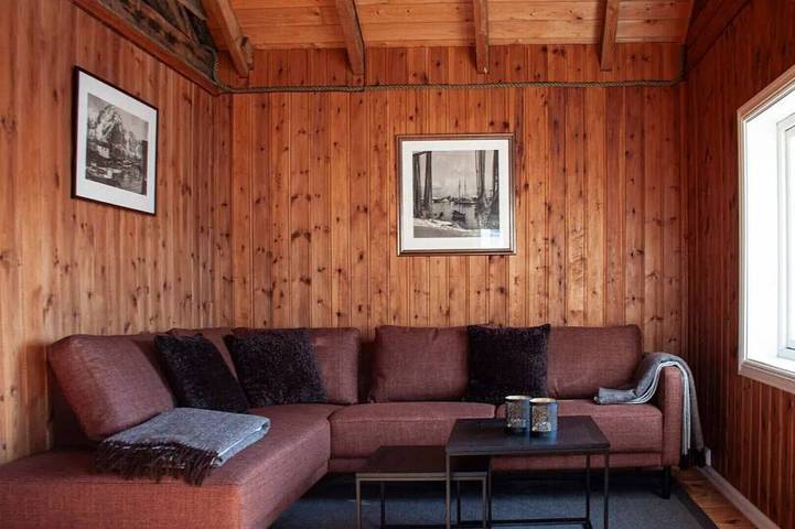Blockhütte für 5 Personen, mit Terrasse auf den Lofoten - 4