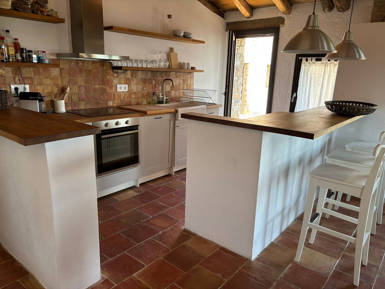 Ferienhaus 'La Rosa' mit Bergblick, Gemeinschaftsgarten und Wlan in Ogassa, Katalanische Pyrenäen