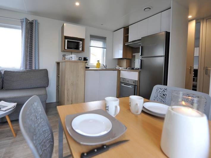 Camping Domaine de la Roselière - Mobilheim 6 personen - Komfort Plus - 3 Zimmer in Noyelles-sur-Mer, Abbeville und Umgebung