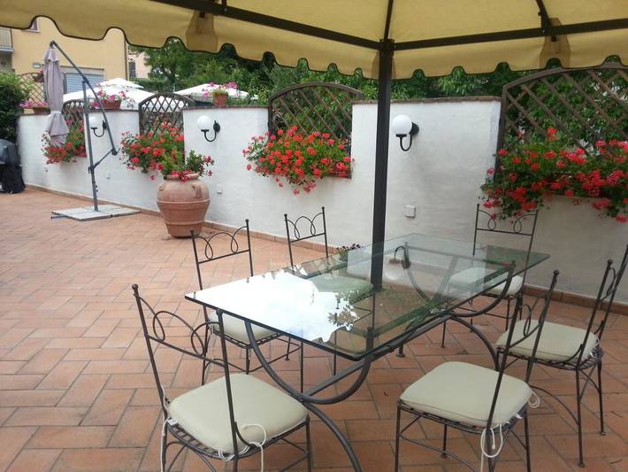 Appartamento per 4 persone, con giardino e panorama, con animali domestici in Abbadia San Salvatore