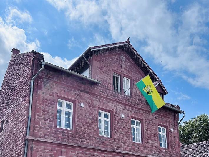 Ferienhaus für 3 Personen, mit Balkon und Garten in Landau
