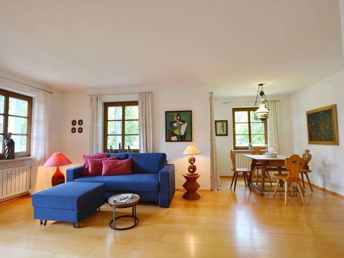 Ganze Ferienwohnung, Parkblick - Design-Ferienwohnung - stilvoll urlauben mit Bergblick & großem Balkon in Kampenwand, Aschau im Chiemgau