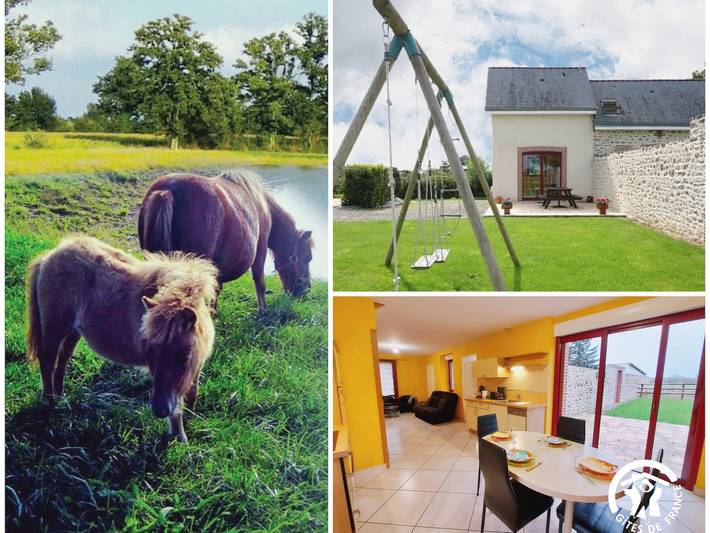 Gîte pour 5 personnes, avec jardin